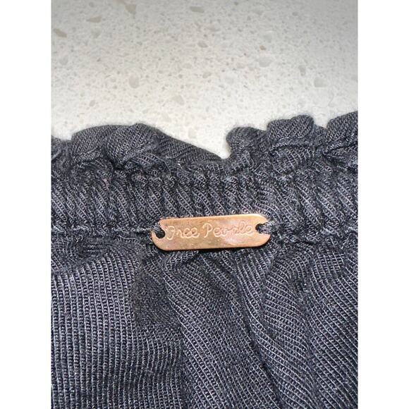 Free People Fleur Du Jour Mini Dress Floral Embroidered Pockets Boho Hippie Sz S - Picture 11 of 11